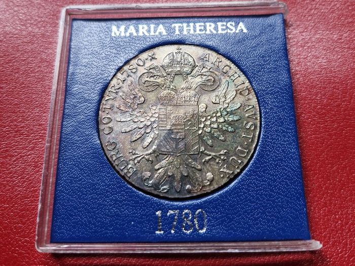 Austria  Silver 1 Thaler - Maria Theresia 1780 SF  Silver .833 Coin Restrike