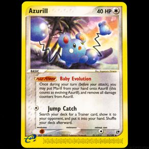 Azurill 31/100 EX Sandstorm Baby Uncommon Pokemon Card 2003 Vintage