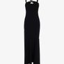Party Karen Millen Crossover Neck Side Split Maxi Dress, Black size 10 Image 2