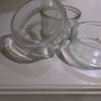 Souffle Glass Container / Small Decorative Glass Storage Jars / Cactus Or Succulent Pots , Set Of 3 Image 3