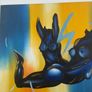 Oil Painting on Canvas of Nude Headless Figures Image 3