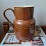 Apilco Brown Stoneware Jug with Side Handle Image 5