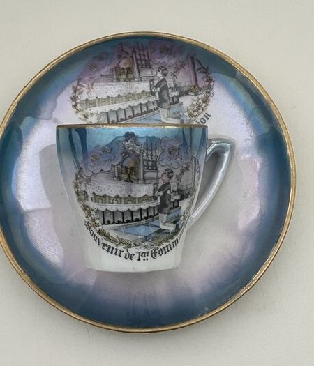 Vintage Mid-Century Communion Cup & Saucer