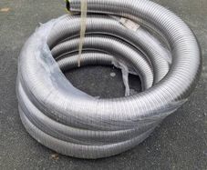 Double Skin Solid Fuel Flexible Flue 150mm X 9M