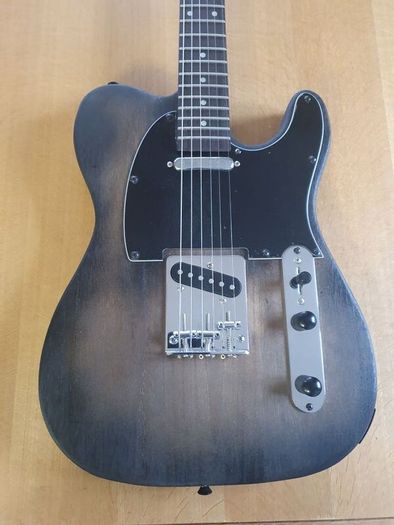 Tobacco burst Tele style electric guitar