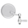 Round 22mm Motorcycle Bar End Mirrors - Silver Image 5