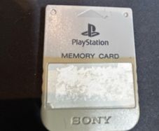 PS1 Memory Card Genuine Original Sony Vintage