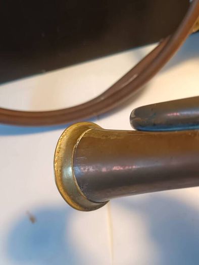A Pair of Copper and Brass Horns
