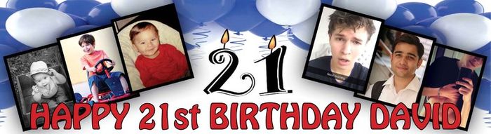 Personalised Birthday Party Banner with Photo