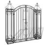 Ornamental Garden Gate Wrought Iron 122x20.5x134 cm Image 2