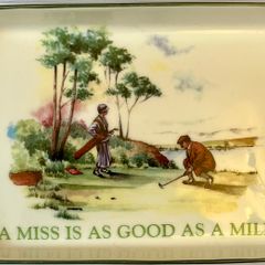 Golf Dish collectable Fine Bone China
