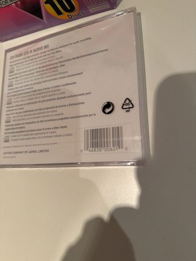 Original JVC cd-r 80 audio disc 9 pack sealed