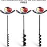 BU-KO 52CC 2Stroke Petrol Earth Auger Fence Post Ground Hole Borrer Digger 3HP V-Type | 3 Drill Bits Diameter (100,150,200mm), Safety Gear, Post Level & Extension Image 3