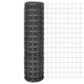 Euro Fence Steel 10x1.5 m Grey