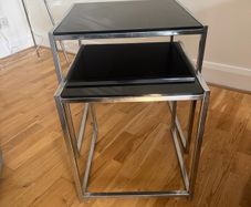 Set of 3 Glass Nesting Tables