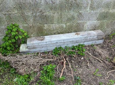 Steel re-enforced concrete beams
