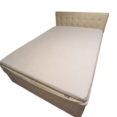 Double Bed & Mattress Topper