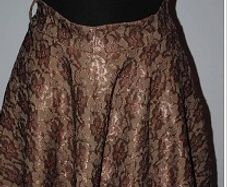 Brand new Boohoo rose gold skater lace mini skirt size M UK10 EU38 Postage included
