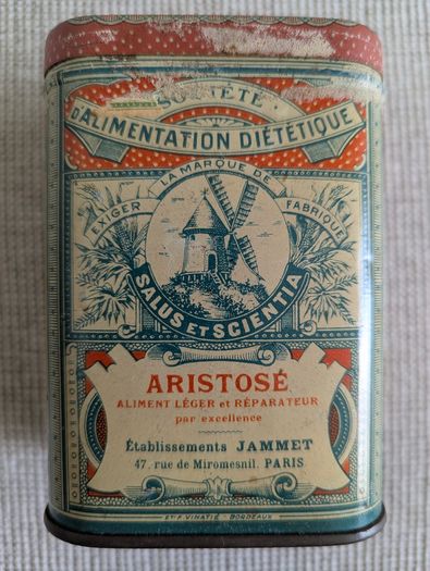 Vintage 1930s French Aristose Jammet Advertising Tin Paris