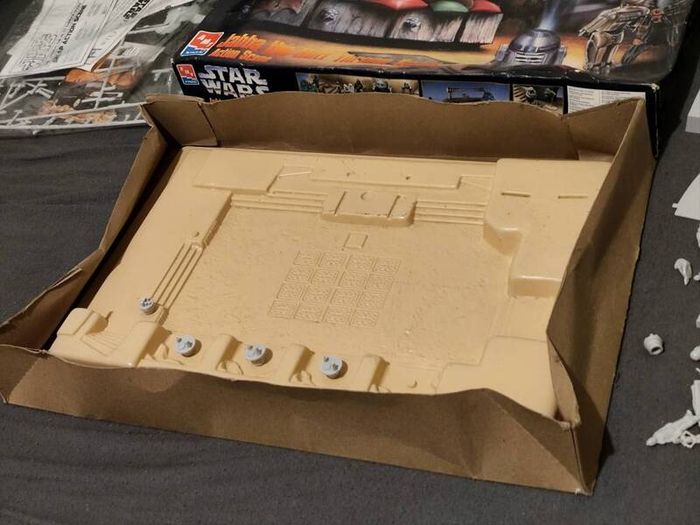 Vintage Star Wars Jabba The Hutt Throne Room Action Scene Amt Ertl Model Kit Return Of The Jedi 1995 Luke Skywalker Tatooine