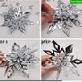 6pcs Gold Festive Hanging Snowflake Decorations - Perfect for Christmas, Birthdays, and Any Celebration Image 5
