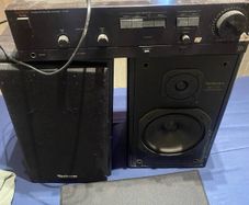 Vintage Luxman LV-90 Amplifier + Technics SB-CS5 Speakers + Cables Setup