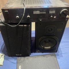 Vintage Luxman LV-90 Amplifier + Technics SB-CS5 Speakers + Cables Setup