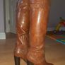 Brown Aldo Leather Tall Boots Image 3