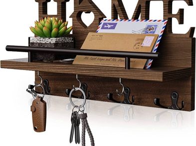 Key Holder For Wall With Home Decoration Key Hanger With 7 Sturdy Key ...