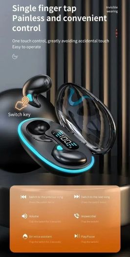 Sleep Earbuds Wireless Headphones Bluetooth 5.3 Noise Reduction Sports