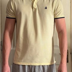 Yellow cotton pique Polo Shirt
