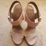 NINE WEST - Blush nude leather high heels Image 3