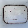 Vintage white enamel bread bin Image 6