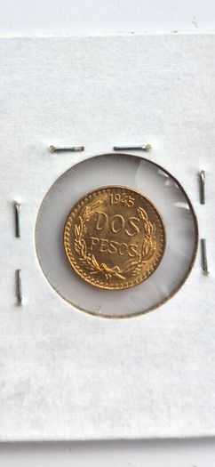 2 pesos gold coin