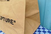 Virgil Abloh Sculpture IKEA Bag
