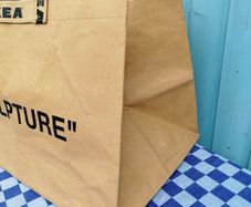 Virgil Abloh Sculpture IKEA Bag