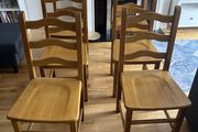 Six Wooden Dining Chairs Greystones