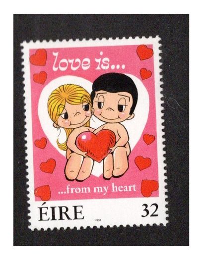 1998 Ireland Love (Birthday) Commemorative Stamp Mint Never Hinged (MNH)