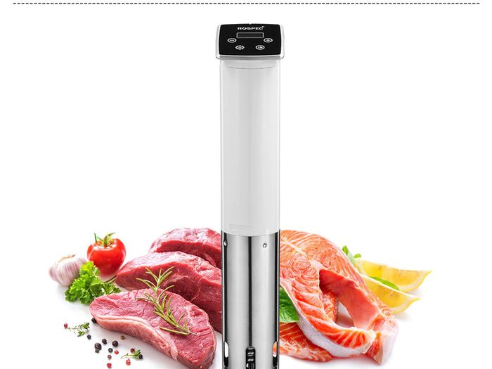 IPX7 1100W Sous Vide Cooker Immersion Circulator Accurate Cooking With LED Digital Display With 5 Vacuum Sealing Bags