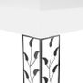 Gazebo with Double Roof and String Lights 3x4 m White Image 5