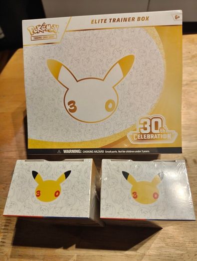 Pokemon Tcg 30th anniversary elite trainer box plus X2 booster bundles
