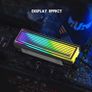 5V/3Pin ARGB AURA Sync Computer 2280 SSD M2 Radiator Aluminum PC RGB M.2 Nvme Cooler Heatsink Solid State Drive Heat Sink Cooler Image 4