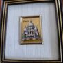 1980s SMALL Chromolithography on 23k Gold Foil of  Sacre Coeur PARIS France Image 8