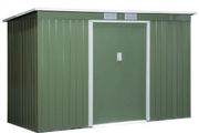 9ft x 4ft Garden Shed with Kit Ventilation &amp; Doors Light Green