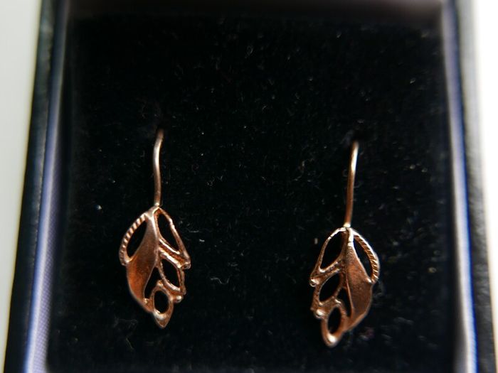 Victorian 9ct Sold Gold 375 Drop Earrings 0,84g