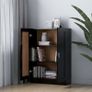 Book Cabinet Black 82.5x30.5x115 cm Image 3