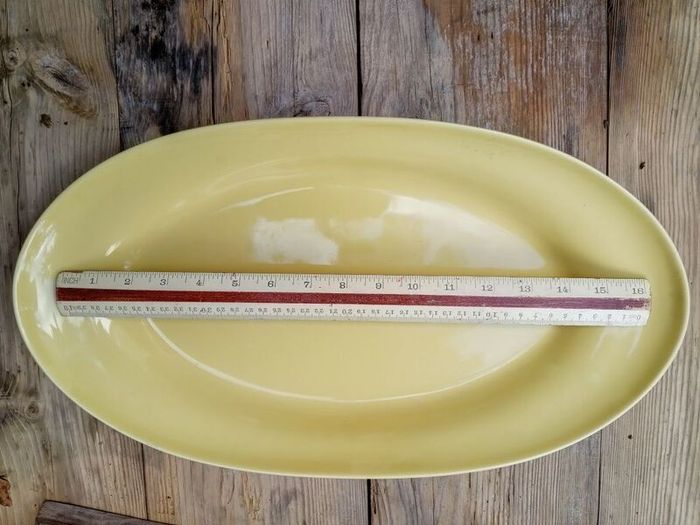 Yellow Swedish dish, yellow platter