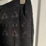 New Look Petite Black Jacquard Ankle-Zip Trousers Image 8