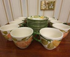 Mason Fruit cups with saucers