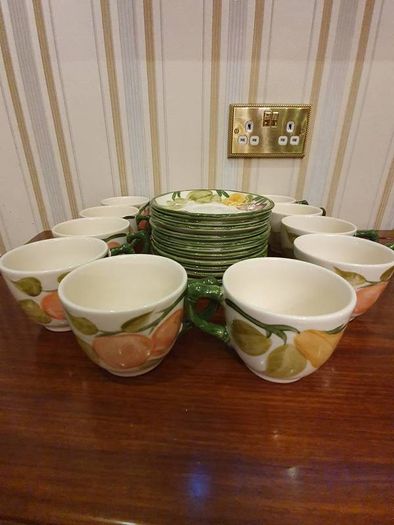 Mason Fruit cups with saucers